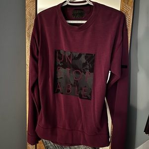 UA Unstopable Swearshirt with open back.